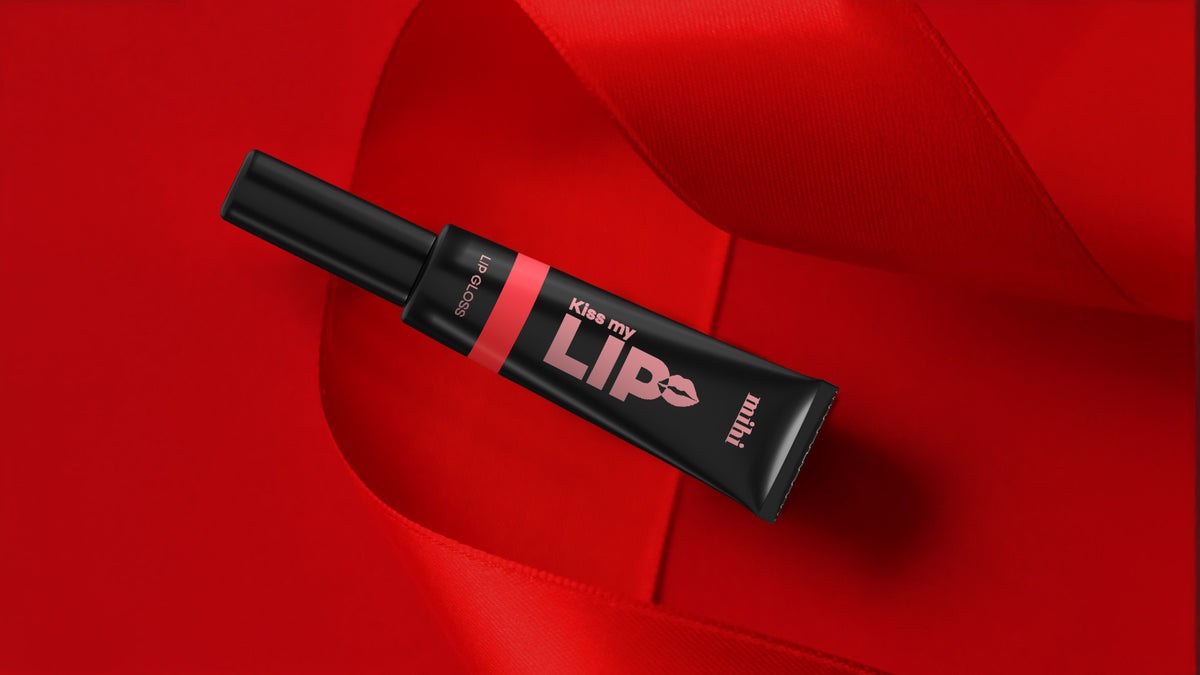 MIHI Gloss à lèvres Kiss My Lip (Rouge écarlate) 12 ml