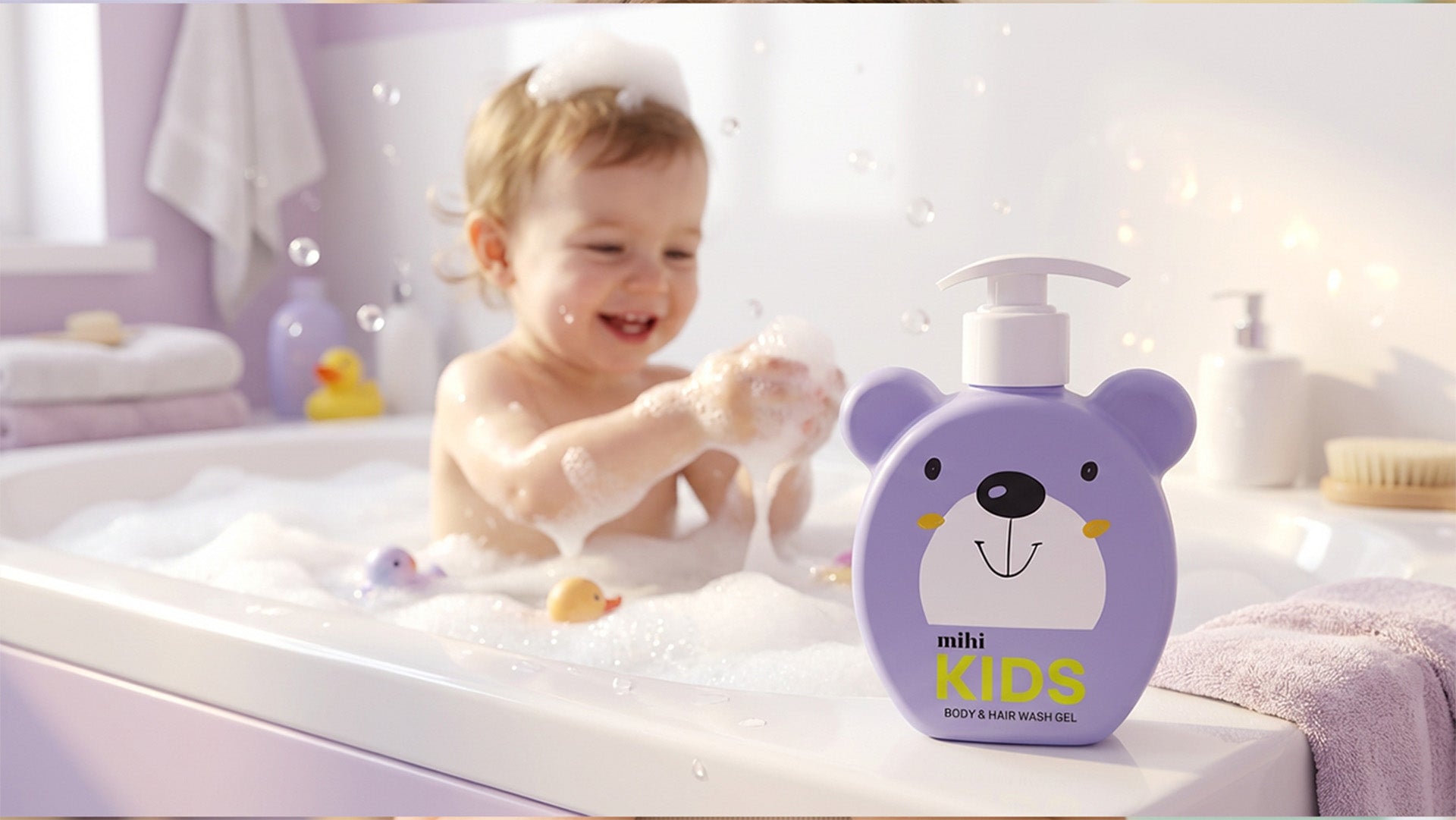 Gel Lavant 2-en-1 Corps & Cheveux Enfants — Ourson