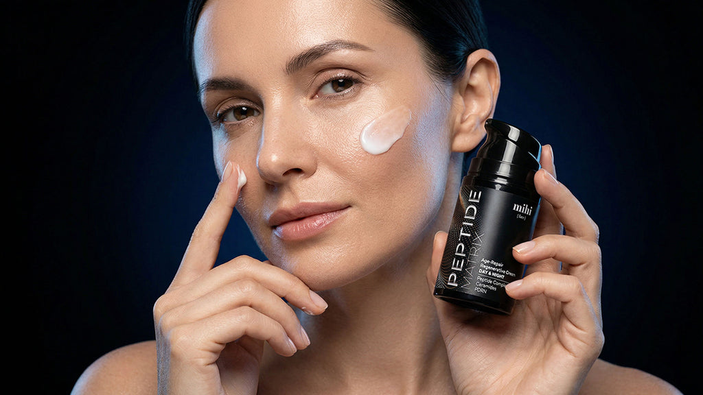 MIHI Crema regeneradora antiedad con péptidos, ceramidas y PDRN – Día y Noche