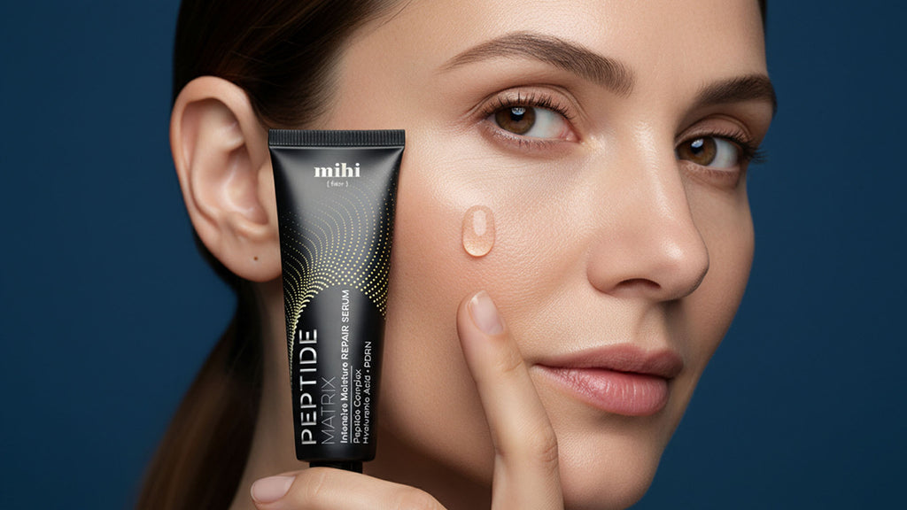 MIHI Sérum reparador hidratante intensivo: complejo de péptidos · PDRN · ácido hialurónico