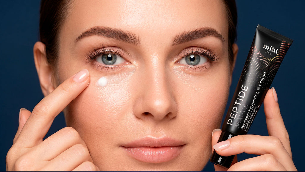 MIHI Contorno de ojos rejuvenecedor con péptidos, ceramidas y PDRN