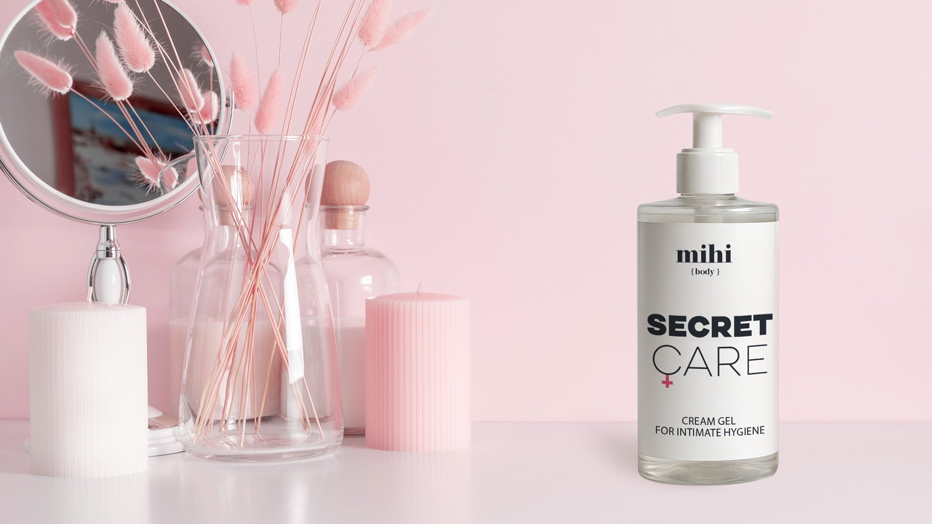 Secret Care. Cream gel for intimate hygiene