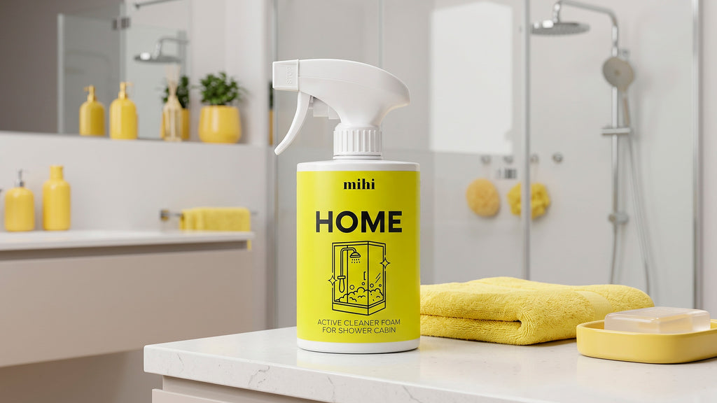 Mousse nettoyante active pour cabine de douche | SKINORA — photo Mihi 2