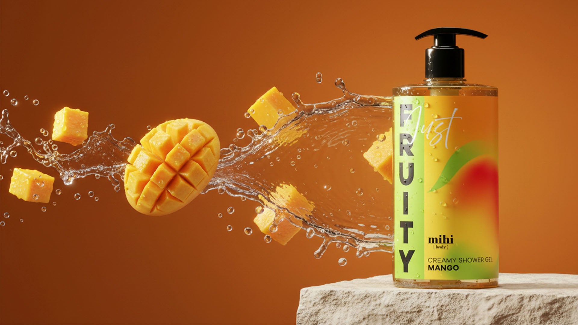 Just Fruity. Creamy shower gel Mango *Pump dispenser 090104 sold separately
