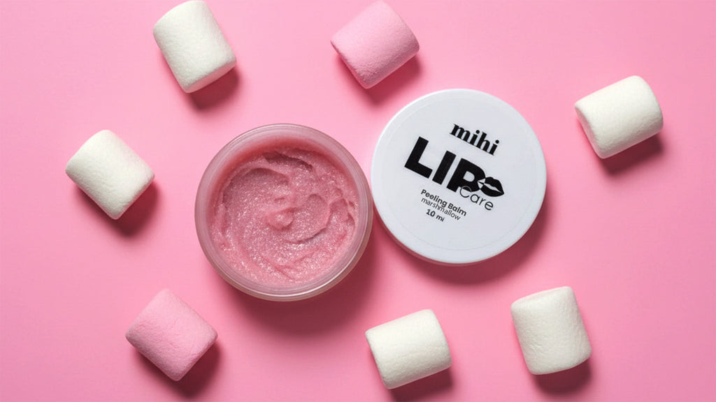 MIHI Baume exfoliant pour les lèvres à la guimauve 10 g