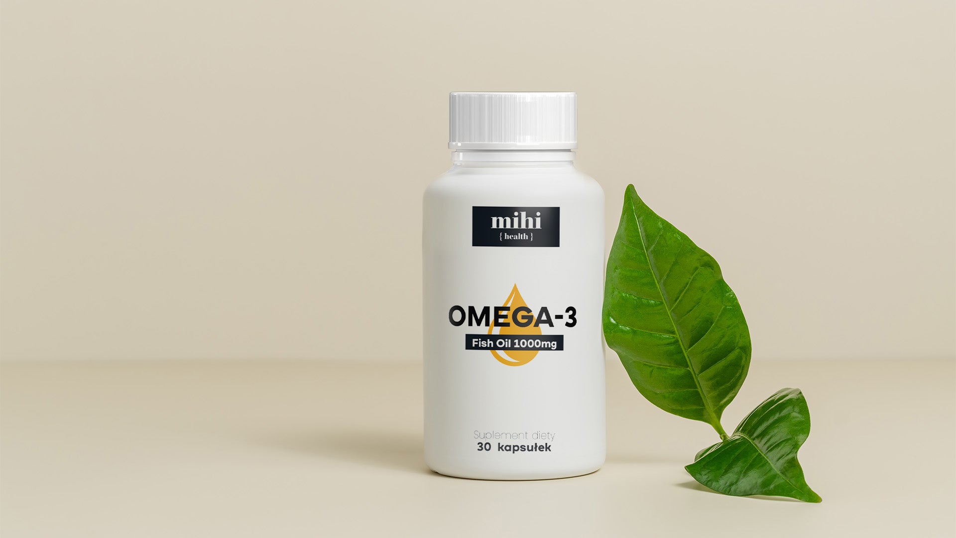 Vitamins. Huile de poisson oméga-3 1000mg