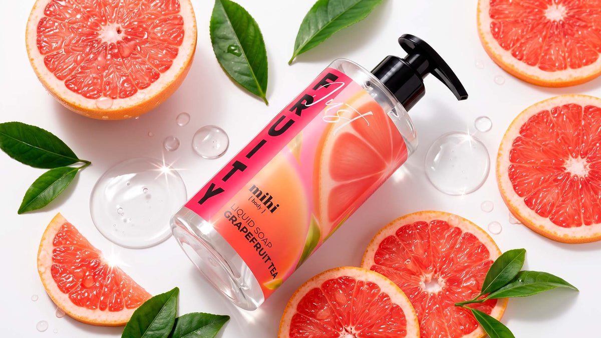MIHI Just Fruity Savon liquide Pamplemousse & thé 300 ml