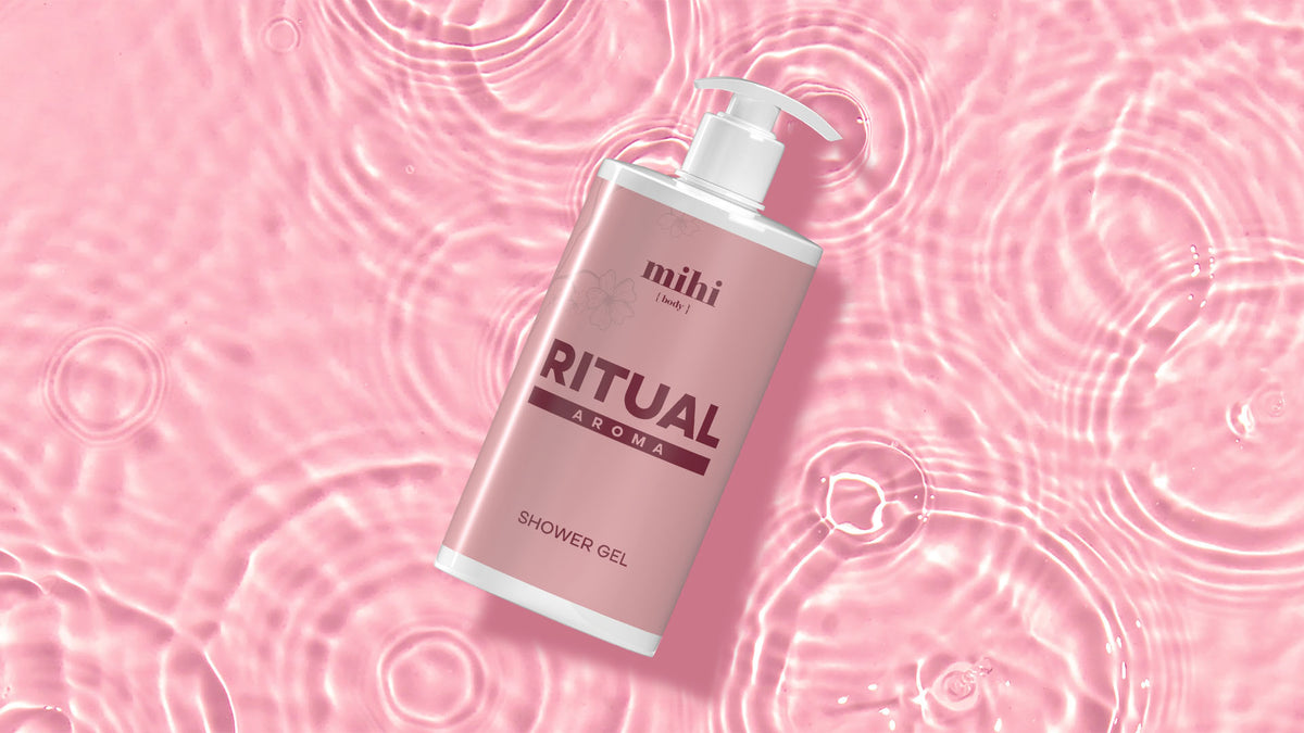 MIHI Gel douche aux huiles d'olive, jojoba et sésame