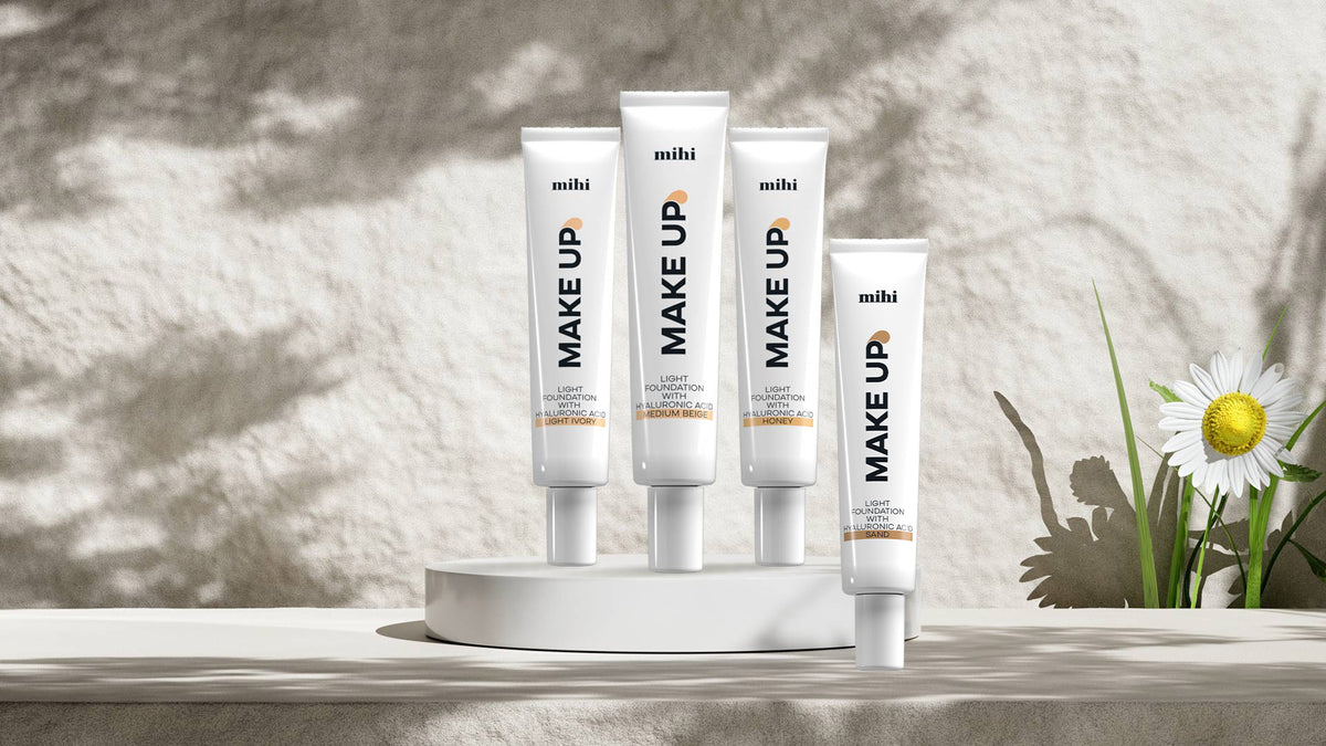 MIHI Leichte Foundation mit Hyaluronsäure Sand 30 ml