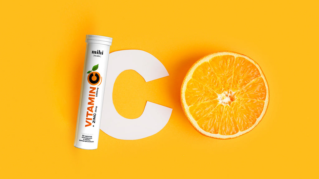MIHI Vitamine C 1000 mg + Zinc 15 mg 20 comprimés
