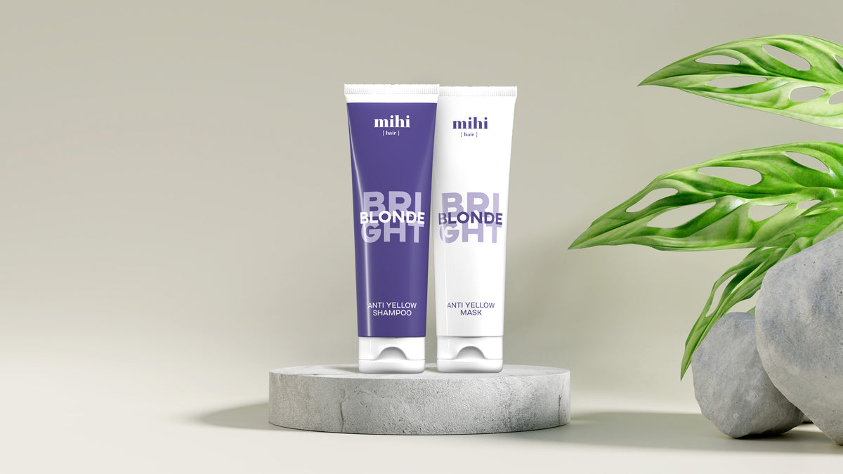 MIHI Bright Blonde Szampon neutralizujący żółte odcienie 250 ml