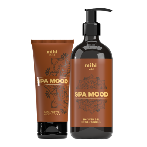 MIHI Coffret Spa Mood Biscuit épicé : gel douche et beurre corporel