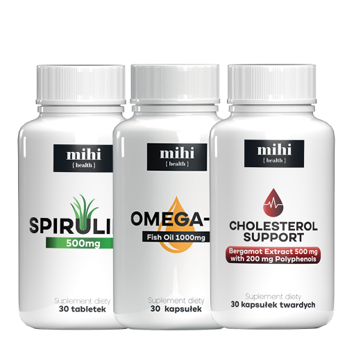 MIHI Coffret équilibre lipidique : Cholesterol Support, spiruline et oméga-3