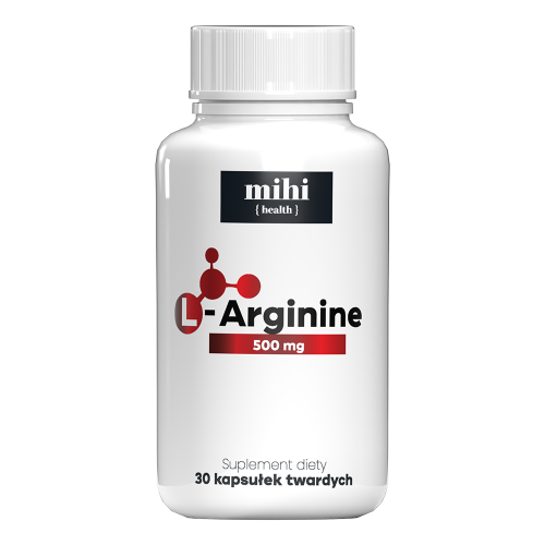 L-Arginine 500mg – 30 Capsules – mihi Selection