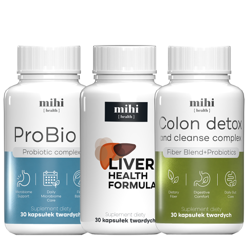 MIHI Coffret détox : fibres & probiotiques, Liver Health et ProBio 5