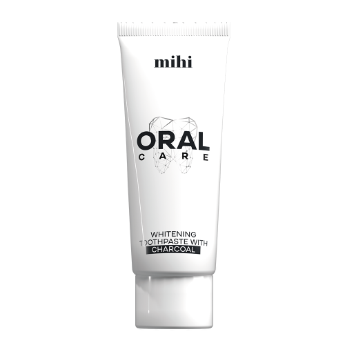 Oral Care. Whitening toothpaste with Charcoal