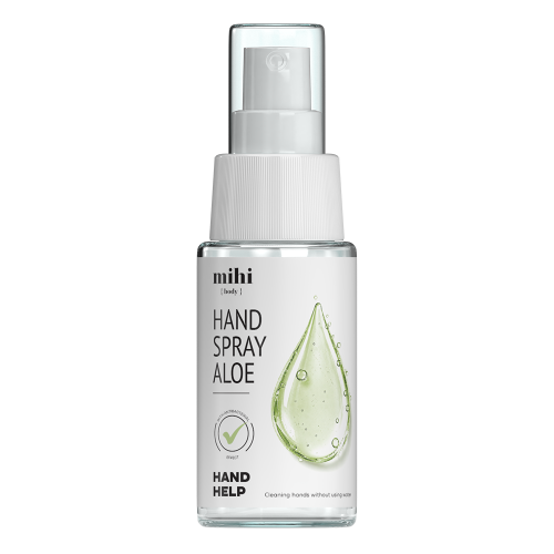 Spray pour les mains à l'aloès avec effet antibactérien. Nettoyage des mains sans utiliser d'eau