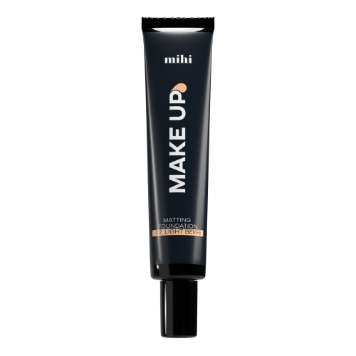 MIHI Fond de teint matifiant 02 Light Beige 30 ml