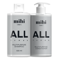 MIHI Coffret All Types : shampooing et baume universels 500 ml